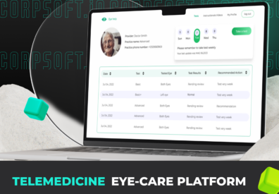 Custom telemedicine software development for vision screening and testing platform