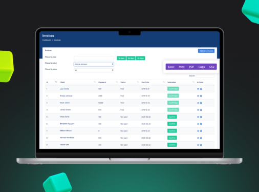 Custom CRM development with automated invoicing for a legal sector
