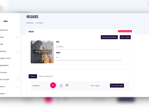 Leading music distribution platform development & company digitalization
