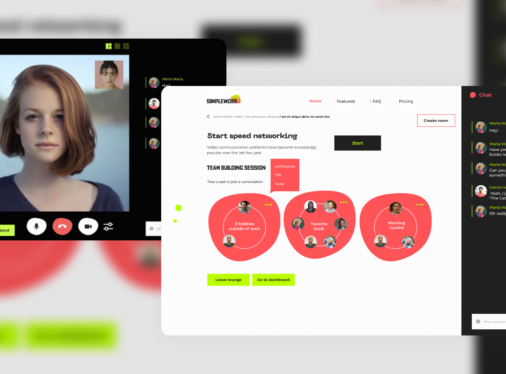 Networking platform development with custom video space