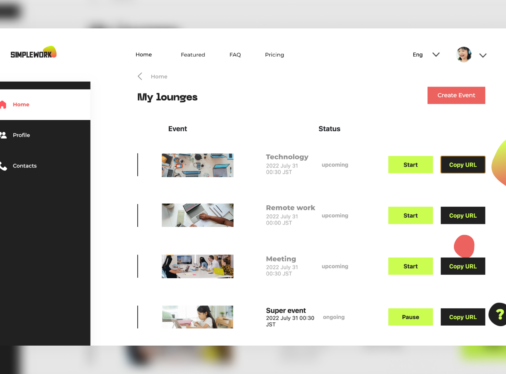 Networking platform development with custom video space